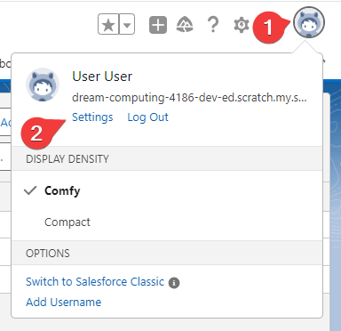 User Settings